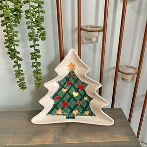 Gibson Housewares Christmas Tree Dish
